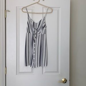 Navy blue striped dress from Pac Sun